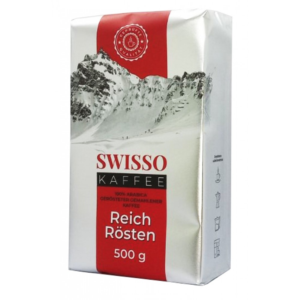 Кава Swissо Kaffee Reich Rosten мелена 500 грам - 4260623230413